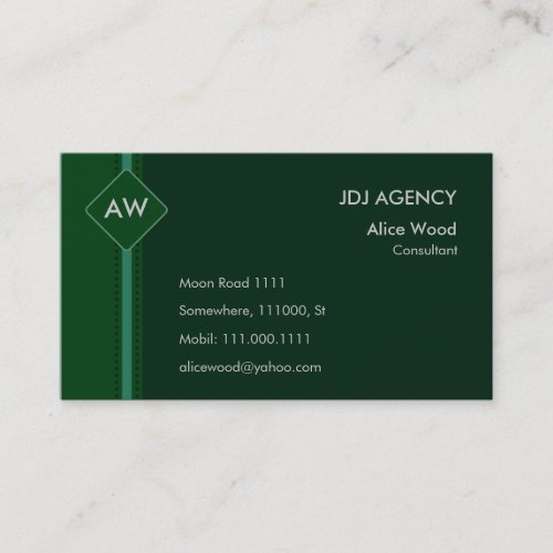 Monogram Business Card