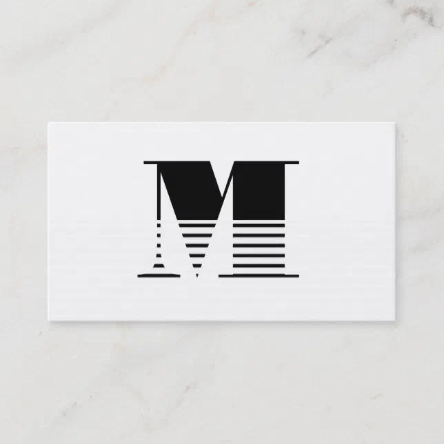 Monogram Business Card | Zazzle