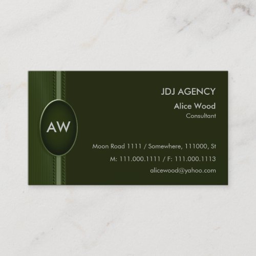 Monogram Business Card