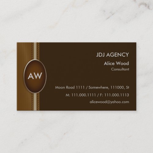 Monogram Business Card