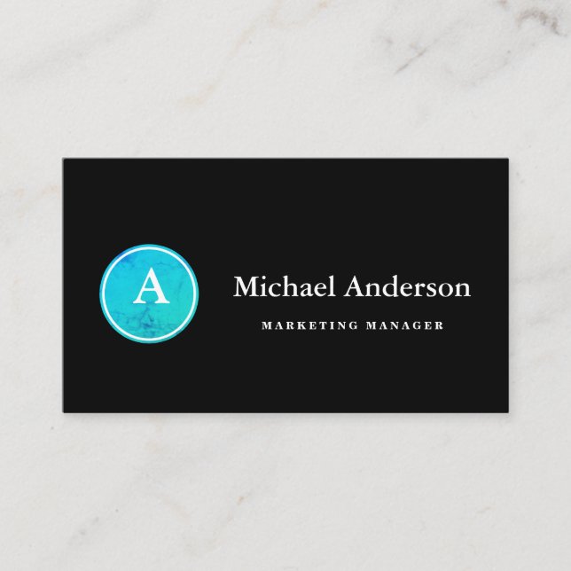 Monogram Business Card (Front)