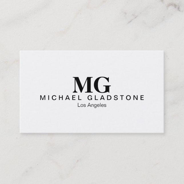 Monogram Business Card (Front)