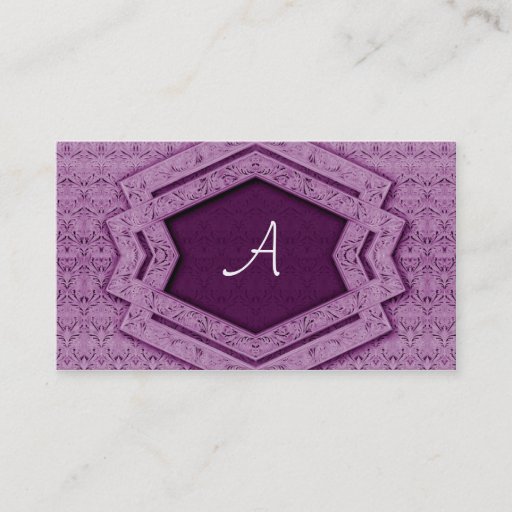 Customizable Monogram - Business card