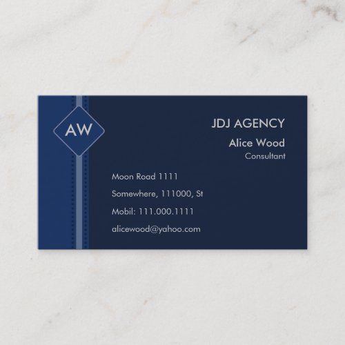 Monogram Business Card