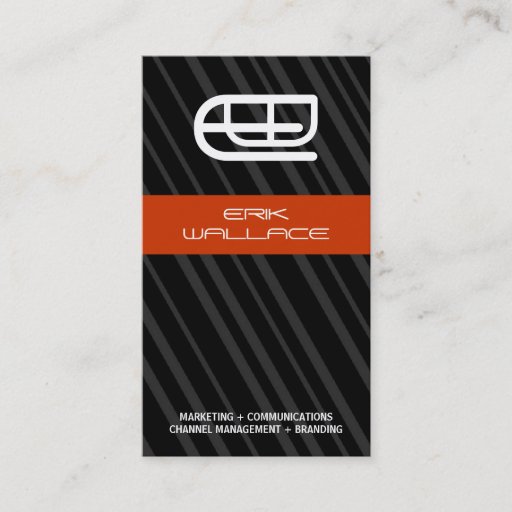 Customizable Monogram Business Card