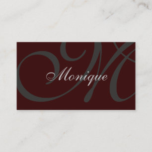 Monogram Business Card