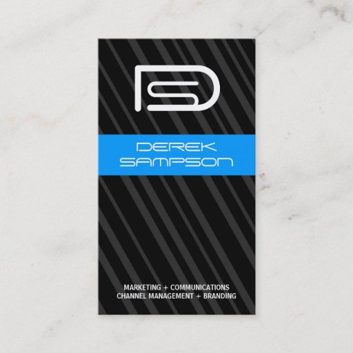 Customizable Monogram Business Card
