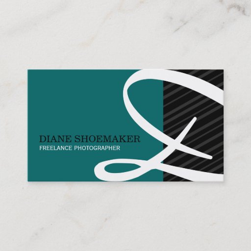 Customizable Monogram Business Card - CUSTOM