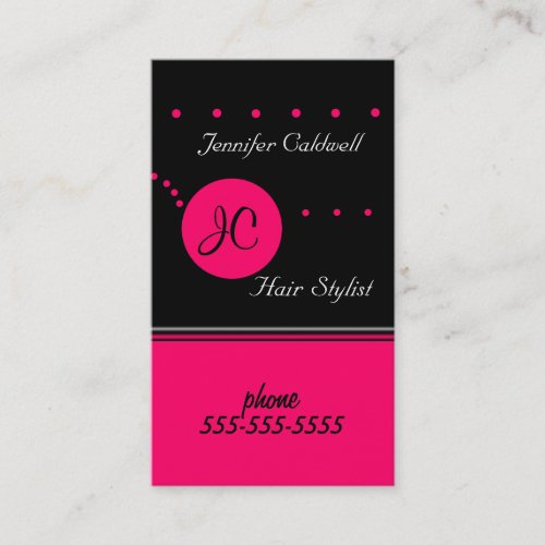 Monogram Business Card Template
