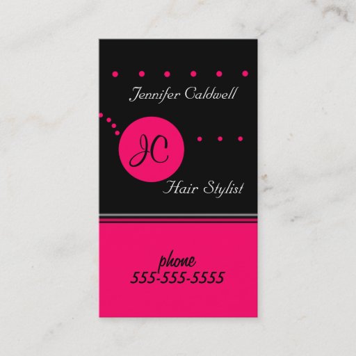 Customizable Monogram Business Card Template