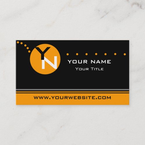 Monogram Business Card Template