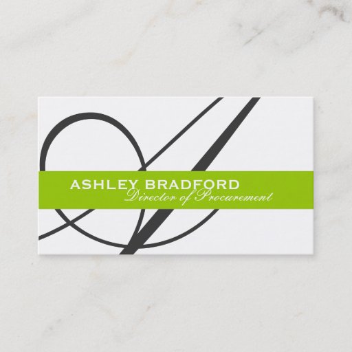 Customizable Monogram Business Cards