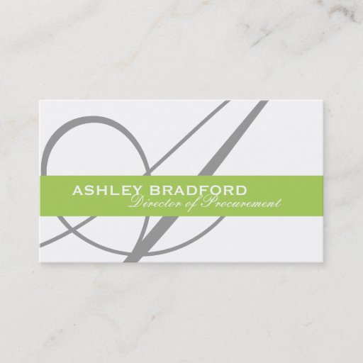 Customizable Monogram Business Cards