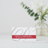 Monogram Business Cards (Standing Front)