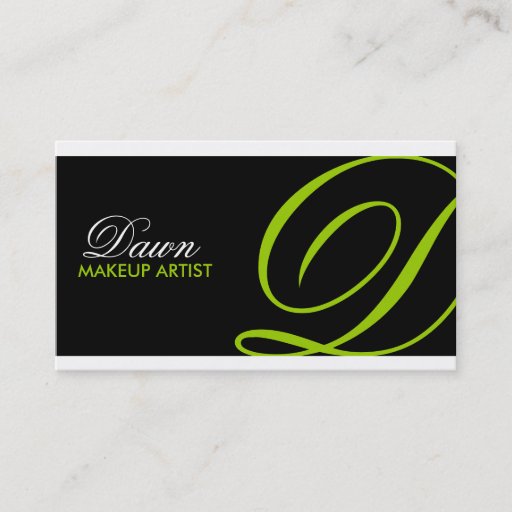 Customizable Monogram Business Cards