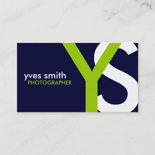 Customizable Monogram Business Cards