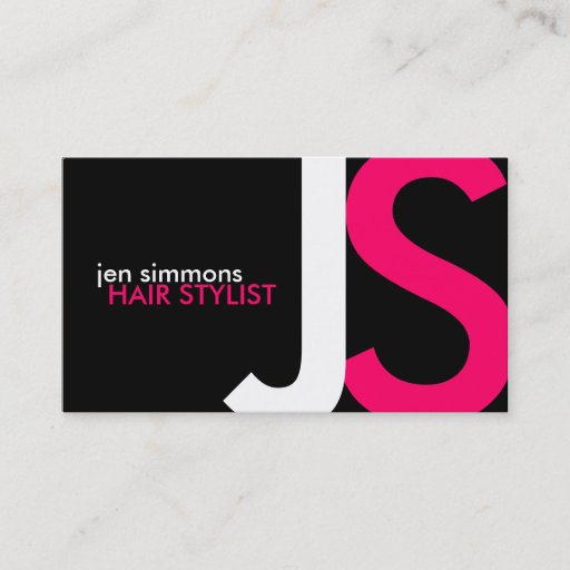 Customizable Monogram Business Cards