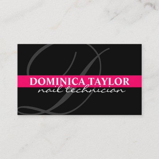 Customizable Monogram Business Cards