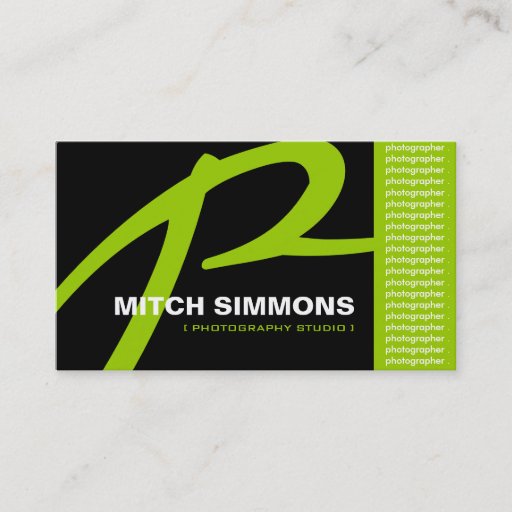 Customizable Monogram Business Cards