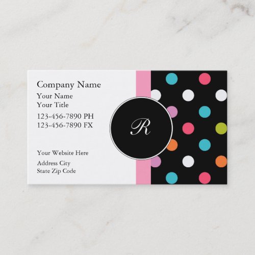 Monogram Business Cards
