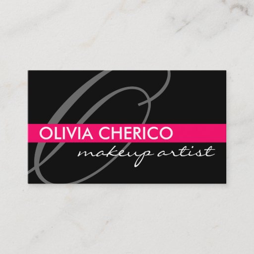 Customizable Monogram Business Cards