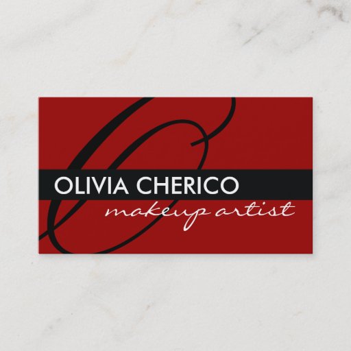 Customizable Monogram Business Cards