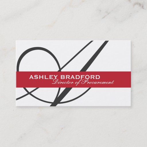Customizable Monogram Business Cards