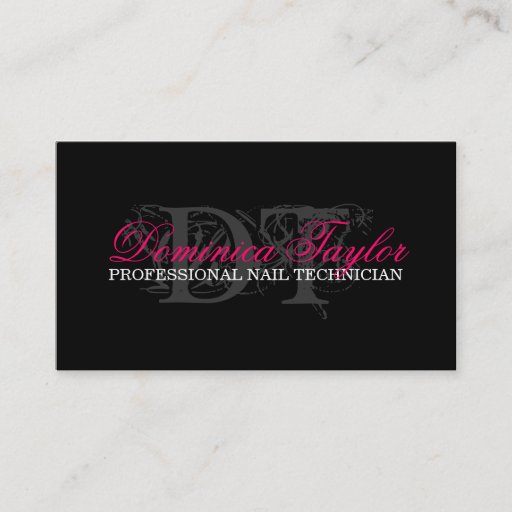 Customizable Monogram Business Cards