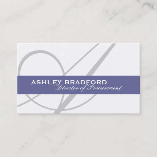 Customizable Monogram Business Cards