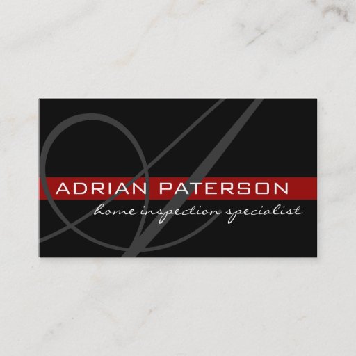Customizable Monogram Business Cards