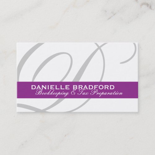 Monogram Business Cards