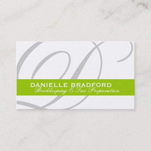Customizable Monogram Business Cards