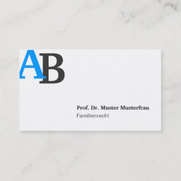 Monogram Business Cards