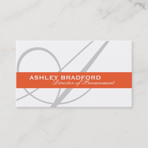 Customizable Monogram Business Cards