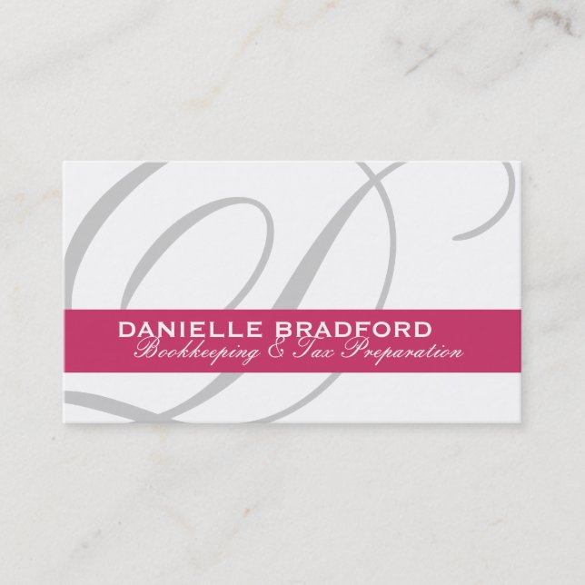 Monogram Business Cards (Front)