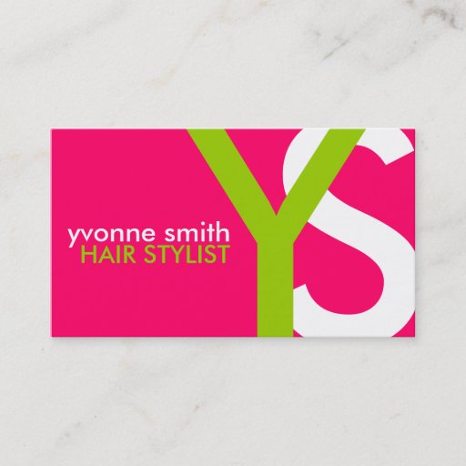 Customizable Monogram Business Cards