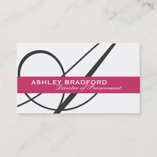 Customizable Monogram Business Cards
