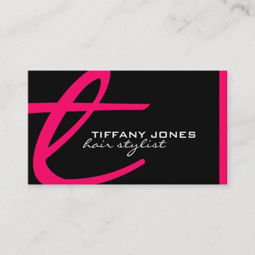 Customizable Monogram Business Cards