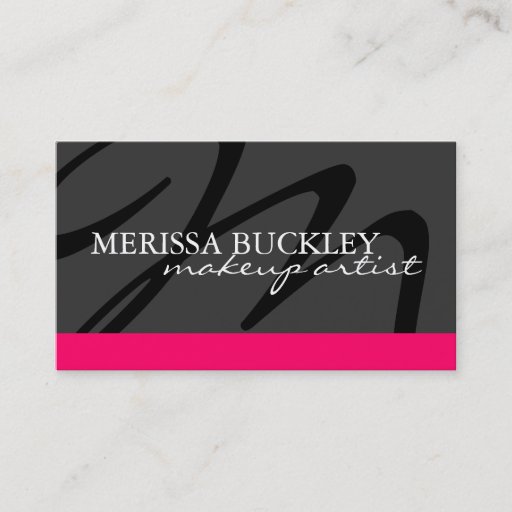 Customizable Monogram Business Cards