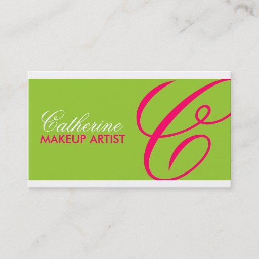 Customizable Monogram Business Cards