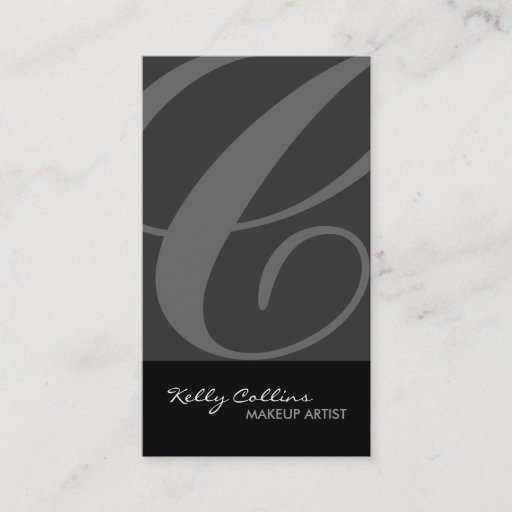 Customizable Monogram Business Cards