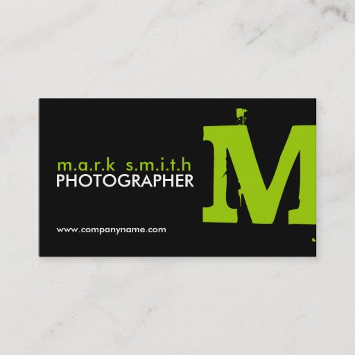 Customizable Monogram Business Cards