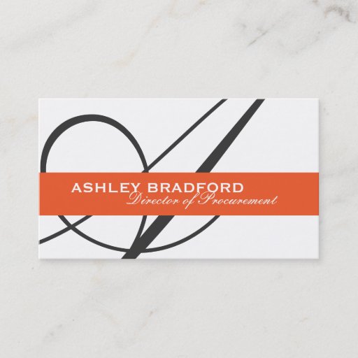 Customizable Monogram Business Cards