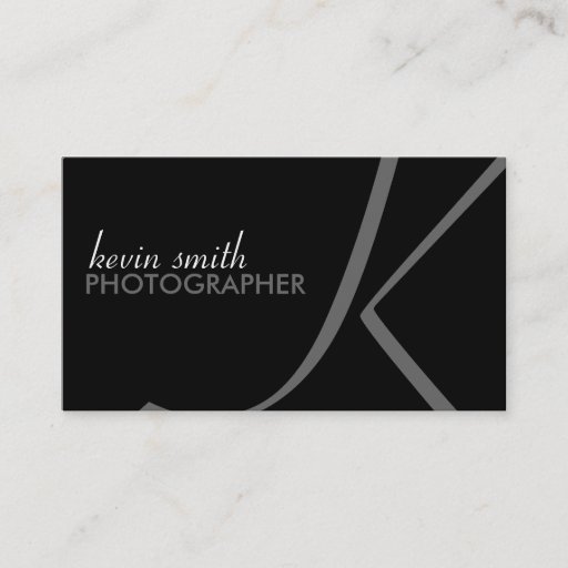 Customizable Monogram Business Cards