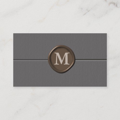monogram Business Cards - Customized