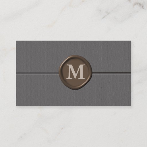 Customizable monogram Business Cards - Customized