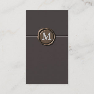 Monogram businesscards business card