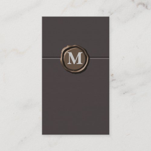 Monogram businesscards business cards