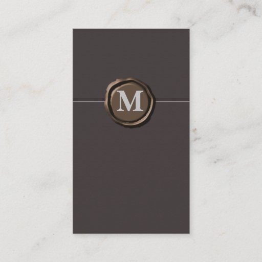 Customizable Monogram businesscards business cards