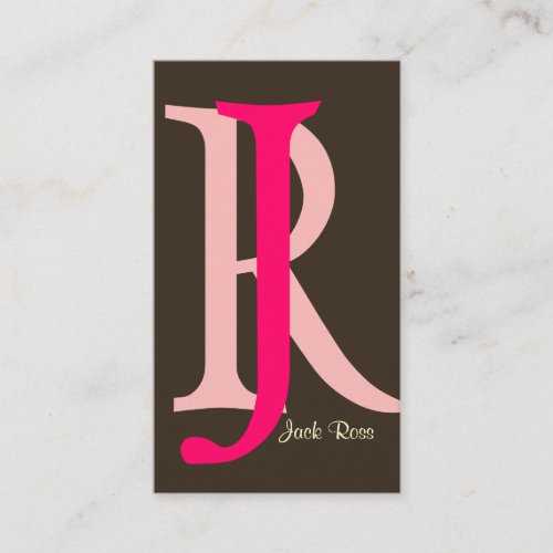 Monogram businesscards business card template